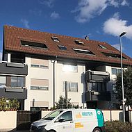 Fassadensanierung, Fassadenanstrich, Putz MFH in der Region Stuttgart, Fellbach