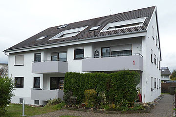 Bild einer Fassadensanierung und eines Fassadenanstrichs in der Region Stuttgart, Wendlingen